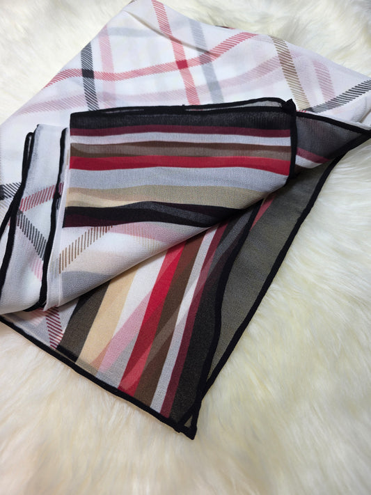 Foulard en Mousseline de soie d'Italie Modèle RN