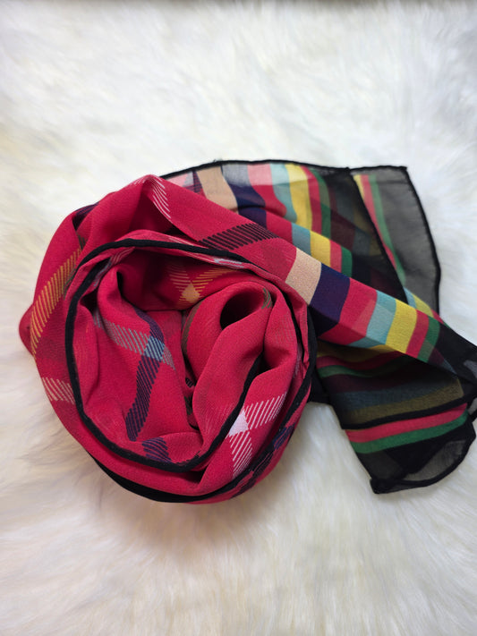 Foulard en Mousseline de soie d'Italie Modèle RJ