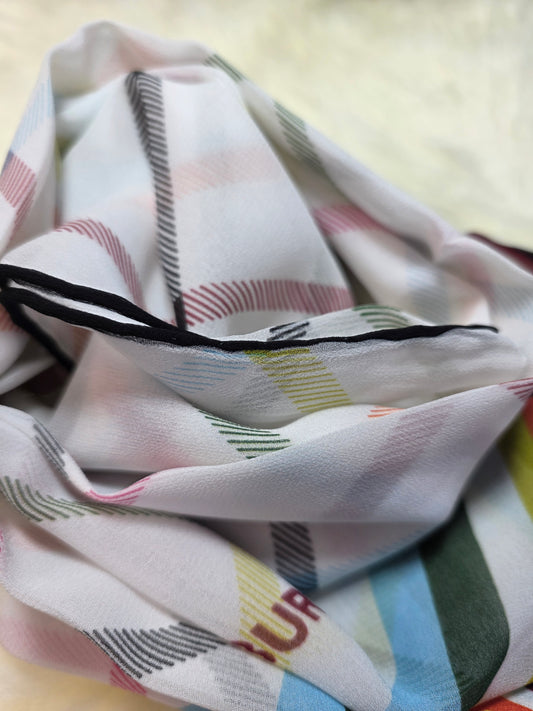 Foulard en Mousseline de soie d'Italie Modèle BT