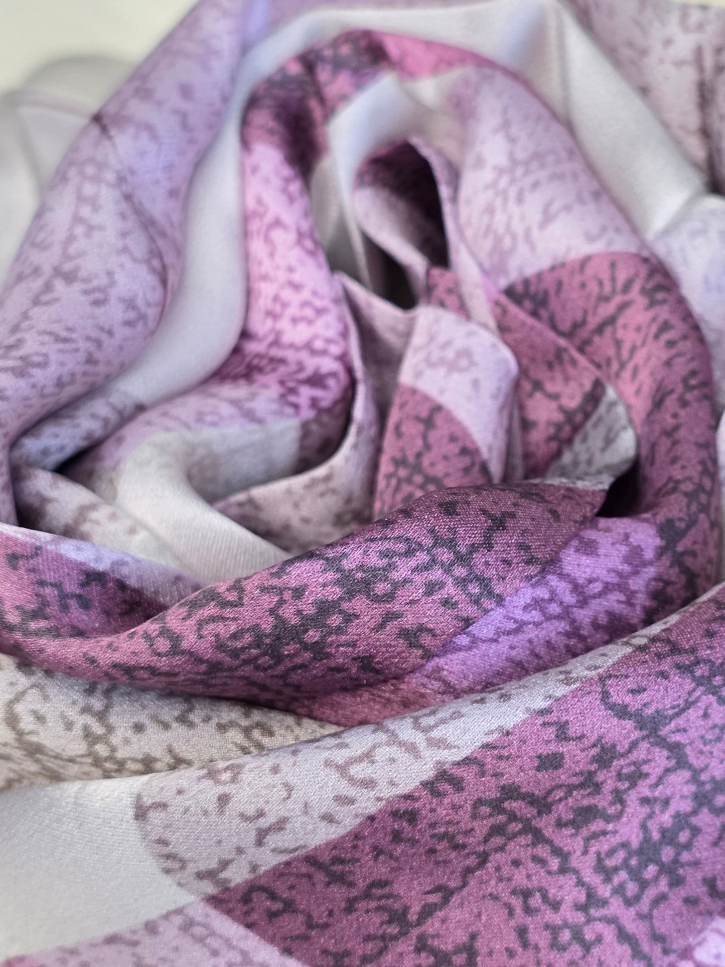 Foulard Soie Premium – Rectangle 170 x 60 cm violet