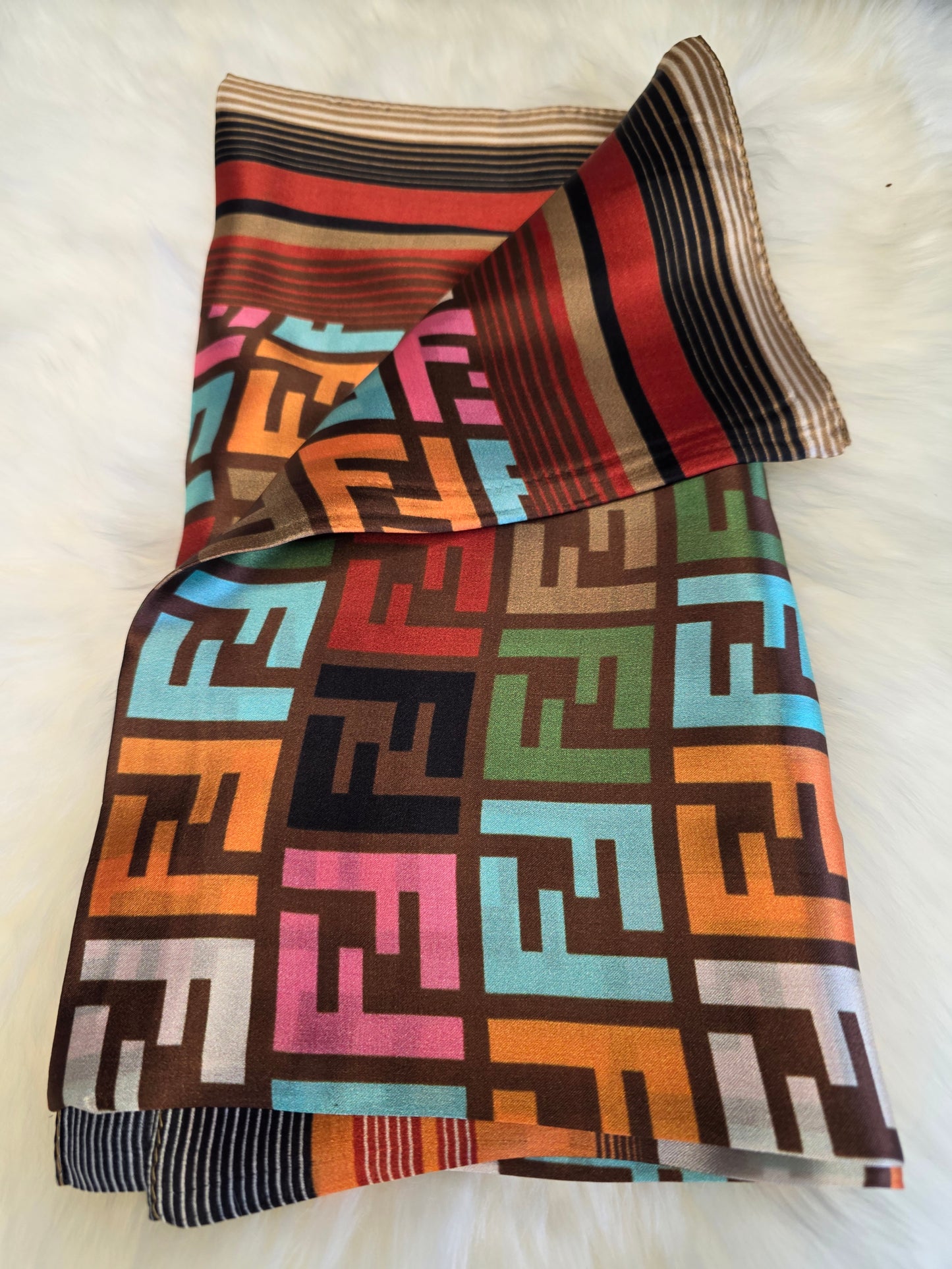 Foulard Soie Premium – Rectangle 170 x 60 cm Multicolore