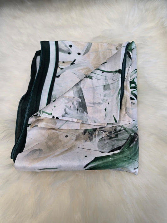 Foulard en Fibre de Soie imprimé 170×60 cm A08