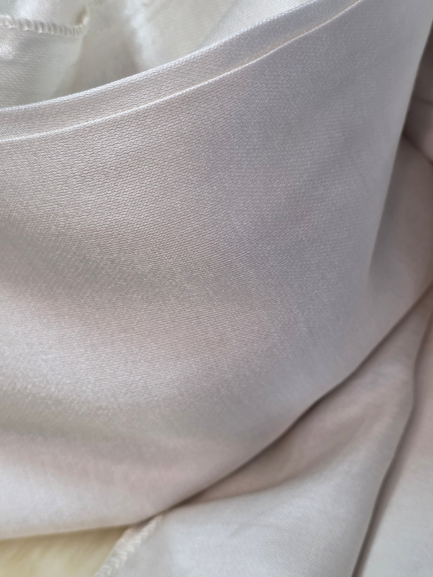 Foulard en Fibre de Soie Uni 170×60 cm Blanc