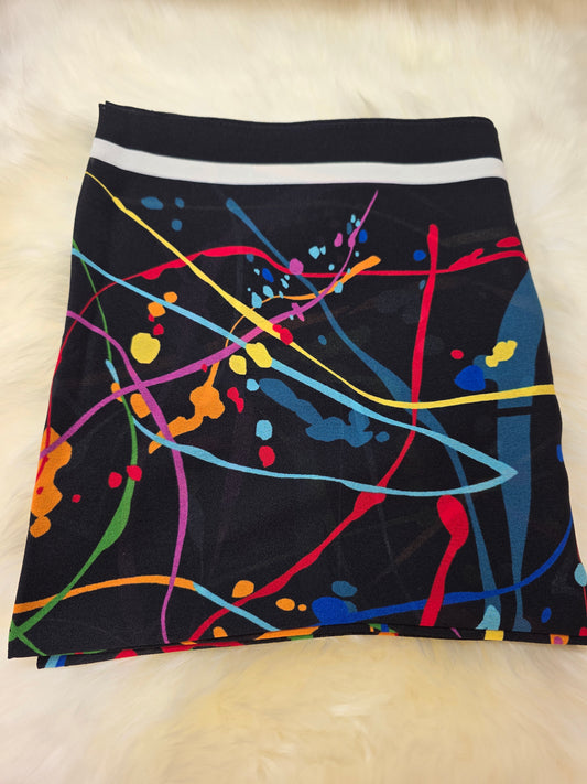 Foulard en Crêpe d'Italie 170×60 cm Noir