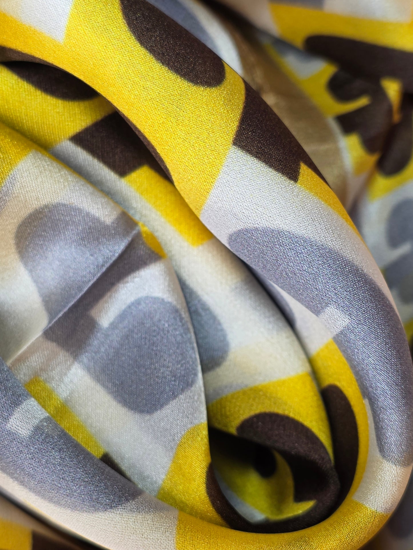 Foulard Soie Premium – Rectangle 170 x 60 cm Jaune