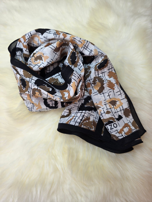 Foulard en Crêpe d'Italie 170×60 cm Modèle NB