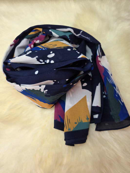 Foulard en Crêpe d'Italie 170×60 cm Modèle BR