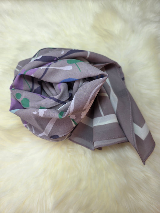 Foulard en Crêpe d'Italie 170×60 cm Violet