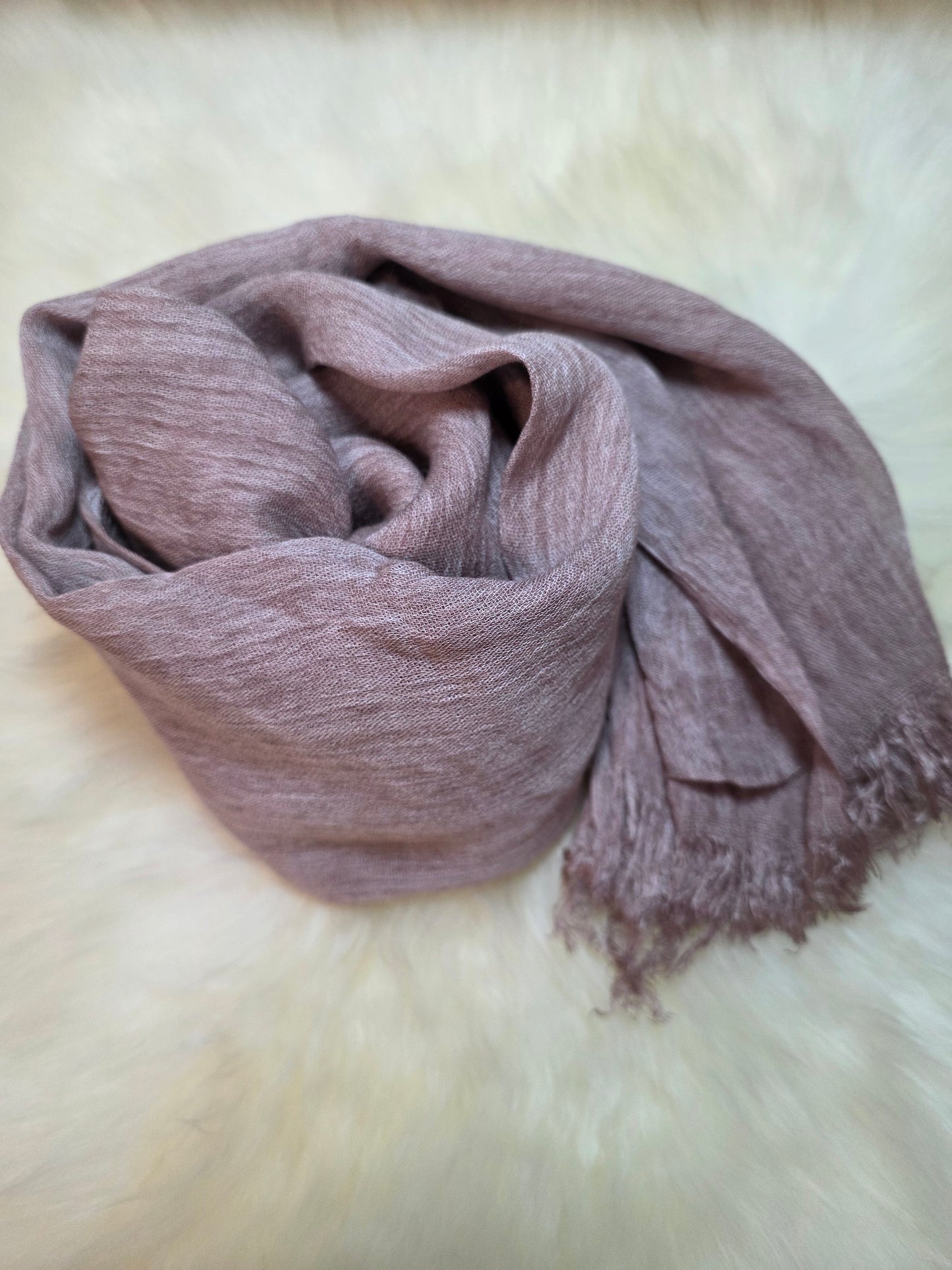 Foulard en modal rose