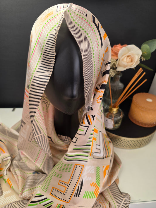 Foulard Soie Premium – Rectangle 170 x 60 cm Multicolore