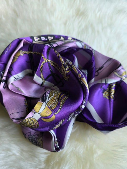 Foulard Soie Premium – Rectangle 170 x 60 cm Violet