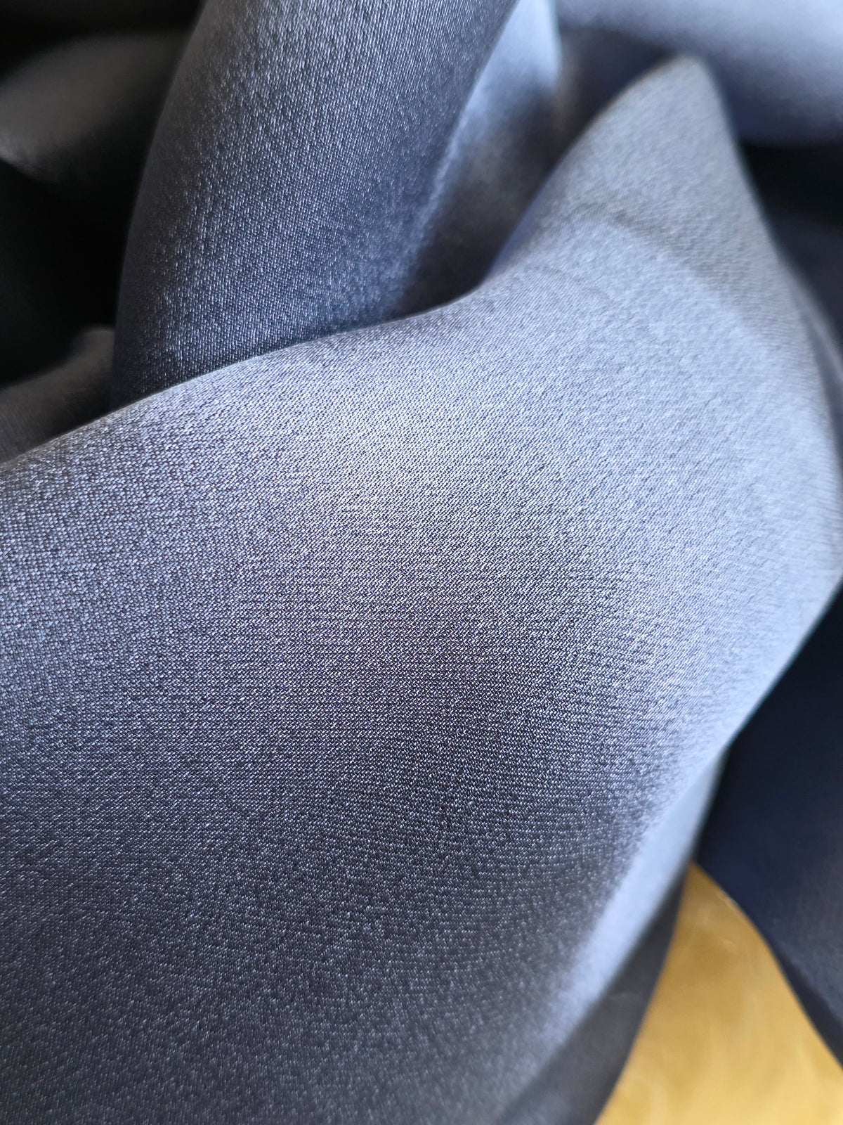 Foulard Soie Premium – Rectangle 170 x 60 cm Bleu jean