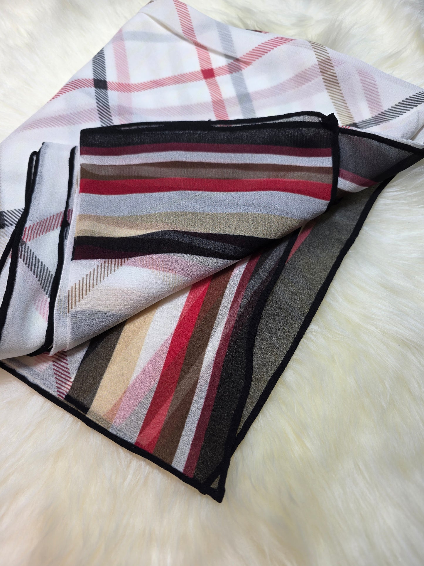 Foulard en Mousseline de soie d'Italie Modèle RN