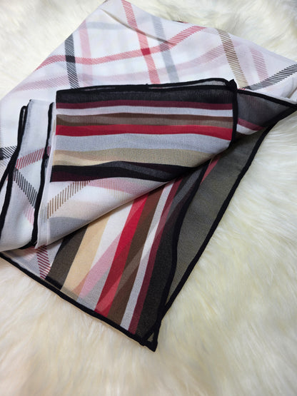 Foulard en Mousseline de soie d'Italie Modèle RN
