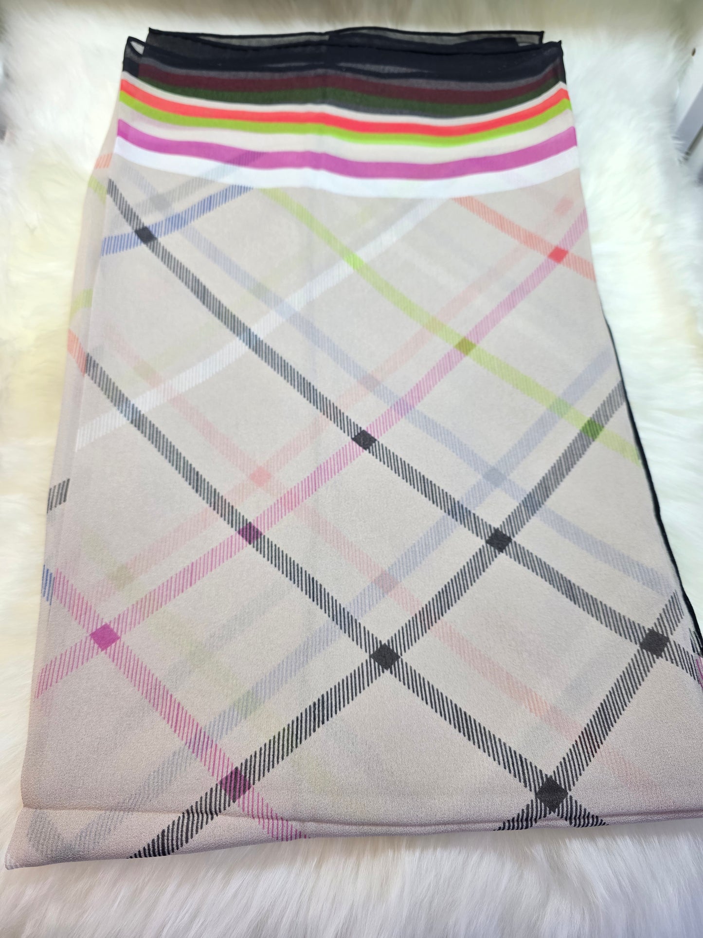 Foulard en Mousseline de soie d'Italie Modèle BB