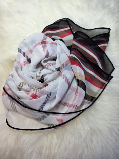 Foulard en Mousseline de soie d'Italie Modèle RN
