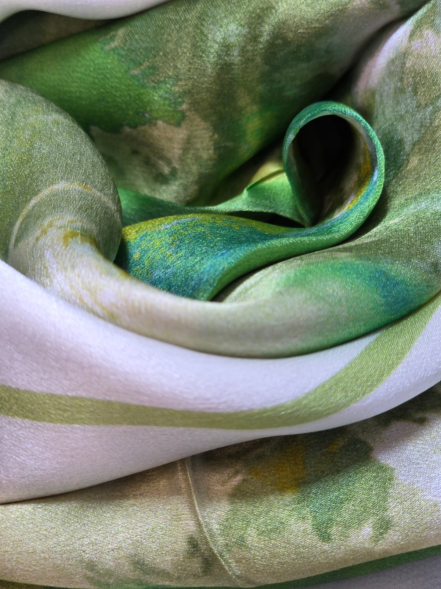 Foulard Soie Premium – Rectangle 170 x 60 cm Vert