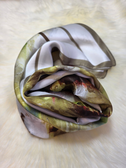 Foulard Soie Premium – Rectangle 170 x 60 cm brun