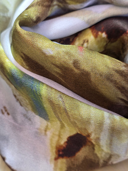 Foulard Soie Premium – Rectangle 170 x 60 cm brun