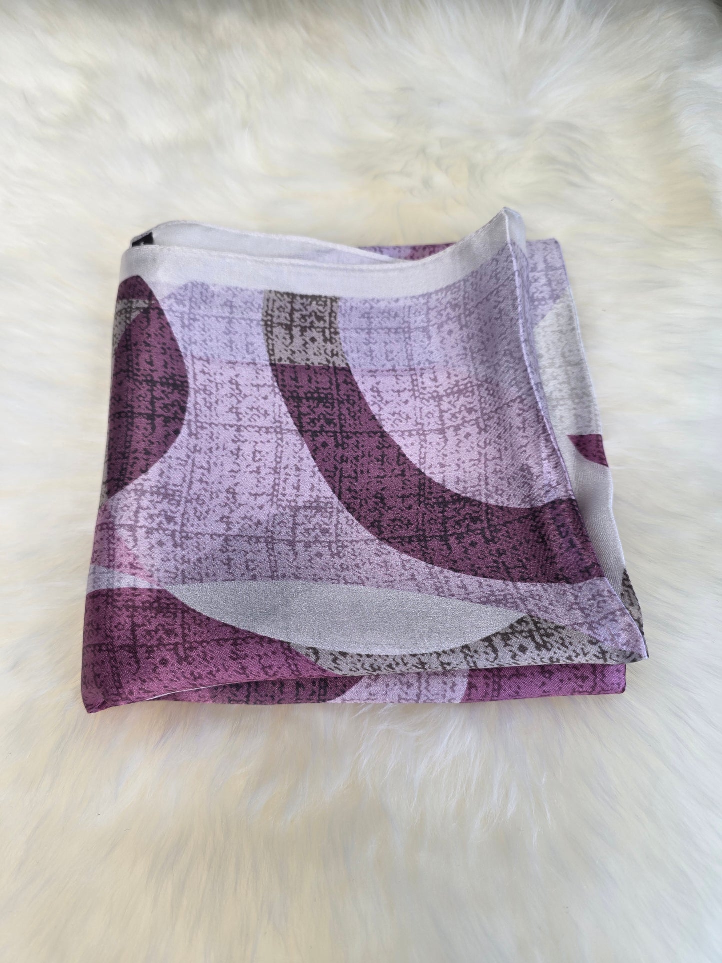 Foulard Soie Premium – Rectangle 170 x 60 cm violet