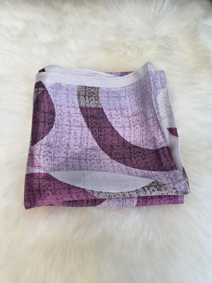 Foulard Soie Premium – Rectangle 170 x 60 cm violet