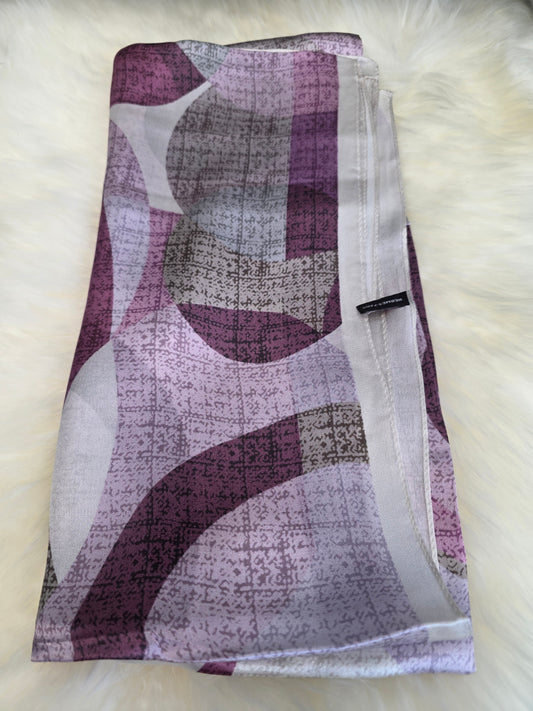 Foulard Soie Premium – Rectangle 170 x 60 cm violet