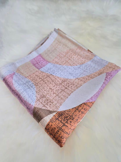 Foulard Soie Premium – Rectangle 170 x 60 cm Orange brulé