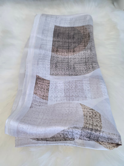 Foulard Soie Premium – Rectangle 170 x 60 cm Beige