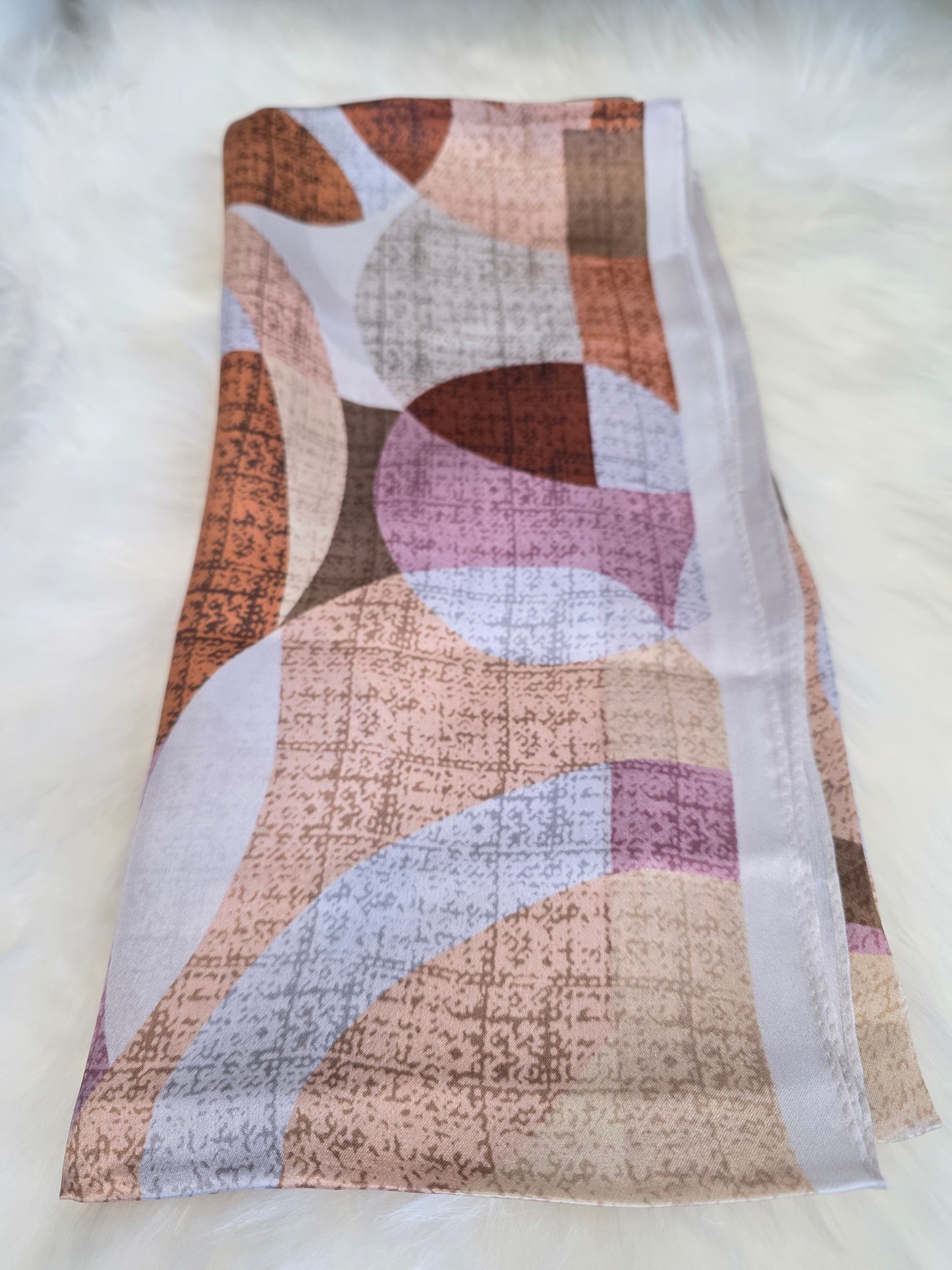 Foulard Soie Premium – Rectangle 170 x 60 cm Orange brulé