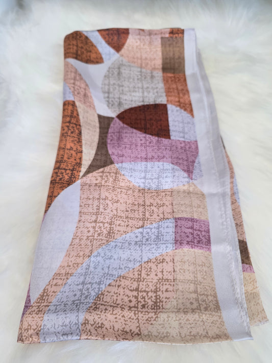 Foulard Soie Premium – Rectangle 170 x 60 cm Orange brulé