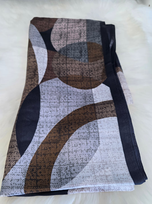 Foulard Soie Premium – Rectangle 170 x 60 cm Brun
