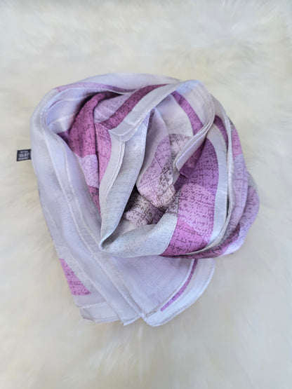 Foulard Soie Premium – Rectangle 170 x 60 cm violet