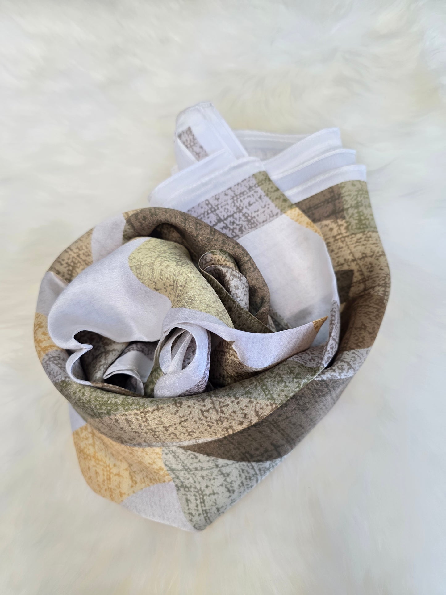 Foulard Soie Premium – Rectangle 170 x 60 cm Vert clair
