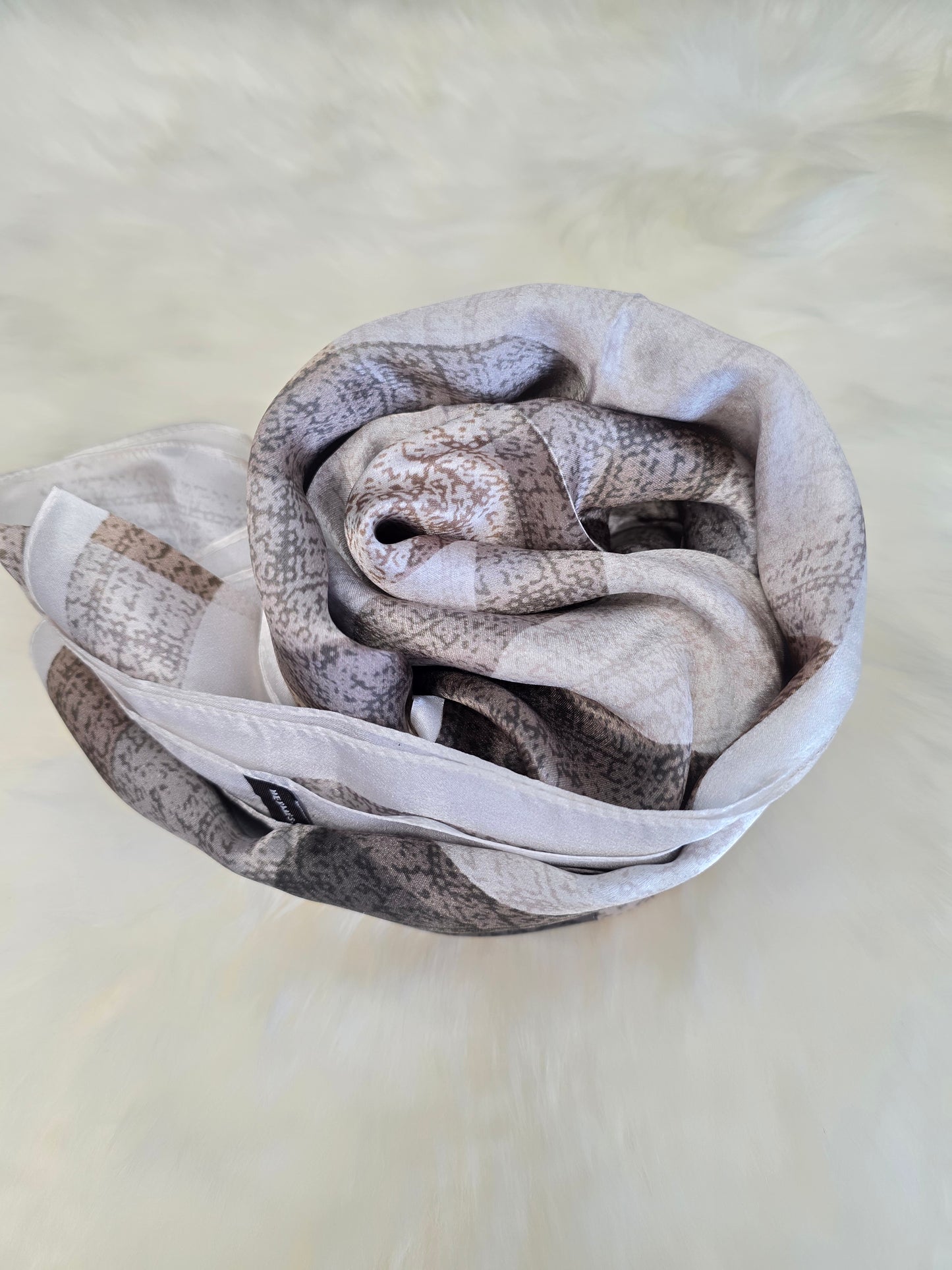Foulard Soie Premium – Rectangle 170 x 60 cm Beige