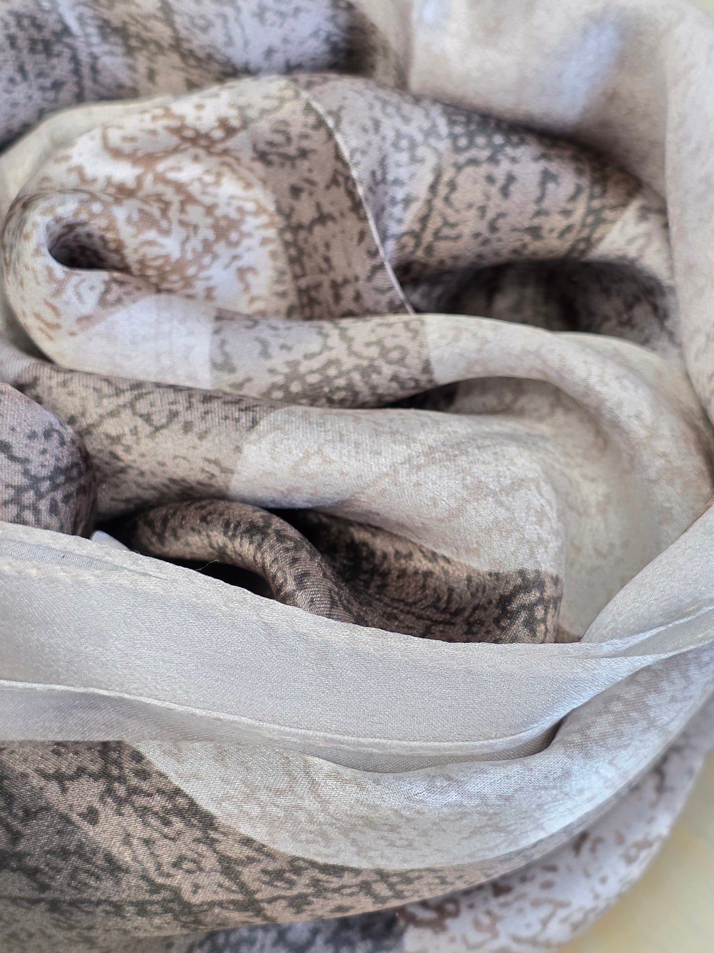 Foulard Soie Premium – Rectangle 170 x 60 cm Beige