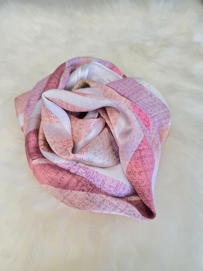 Foulard Soie Premium – Rectangle 170 x 60 cm Rose