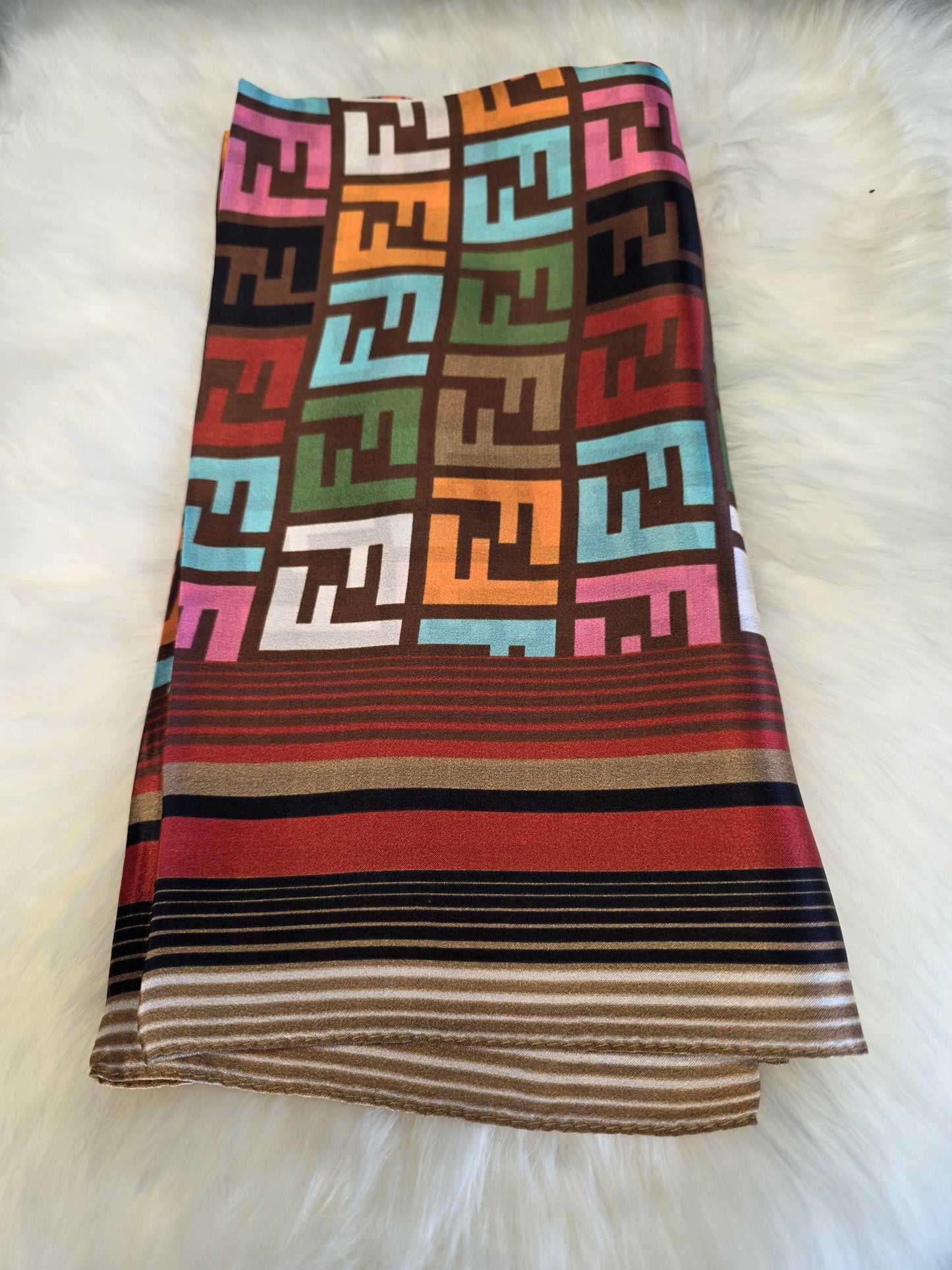 Foulard Soie Premium – Rectangle 170 x 60 cm Multicolore