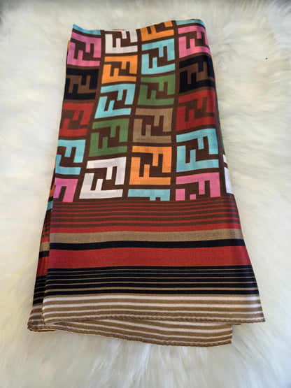 Foulard Soie Premium – Rectangle 170 x 60 cm Multicolore