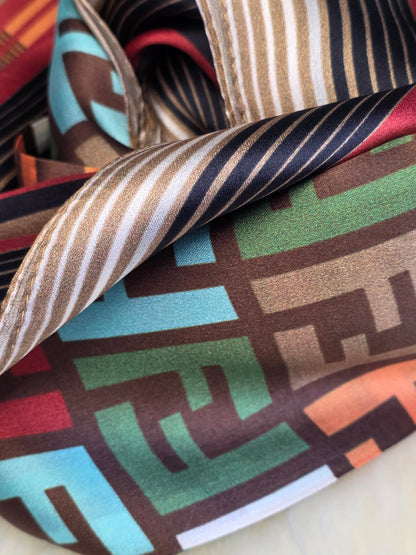 Foulard Soie Premium – Rectangle 170 x 60 cm Multicolore