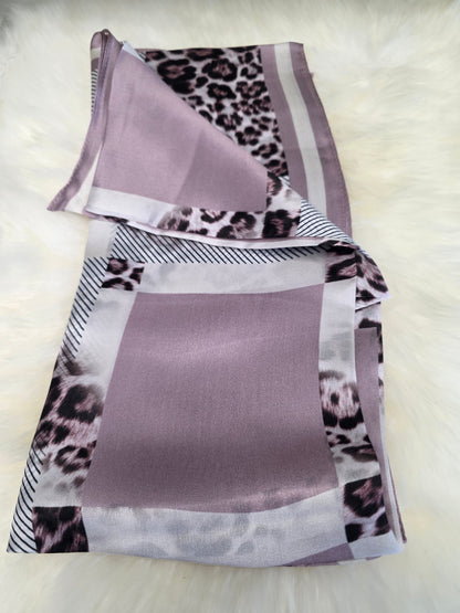 Foulard Soie Premium – Rectangle 170 x 60 cm Lilas