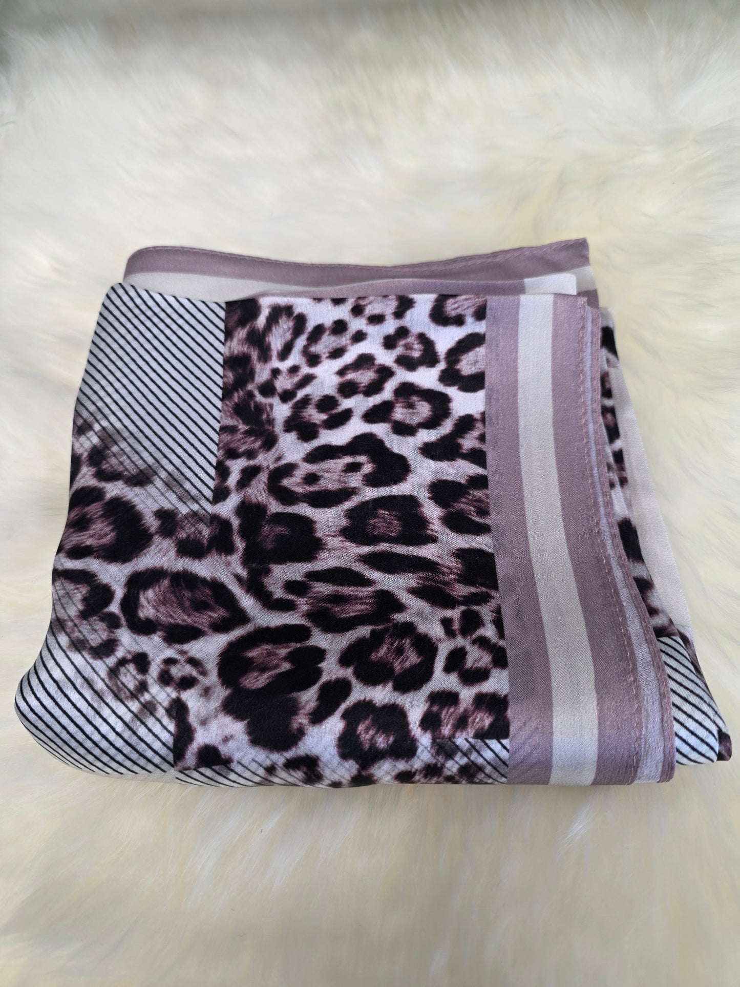 Foulard Soie Premium – Rectangle 170 x 60 cm Lilas
