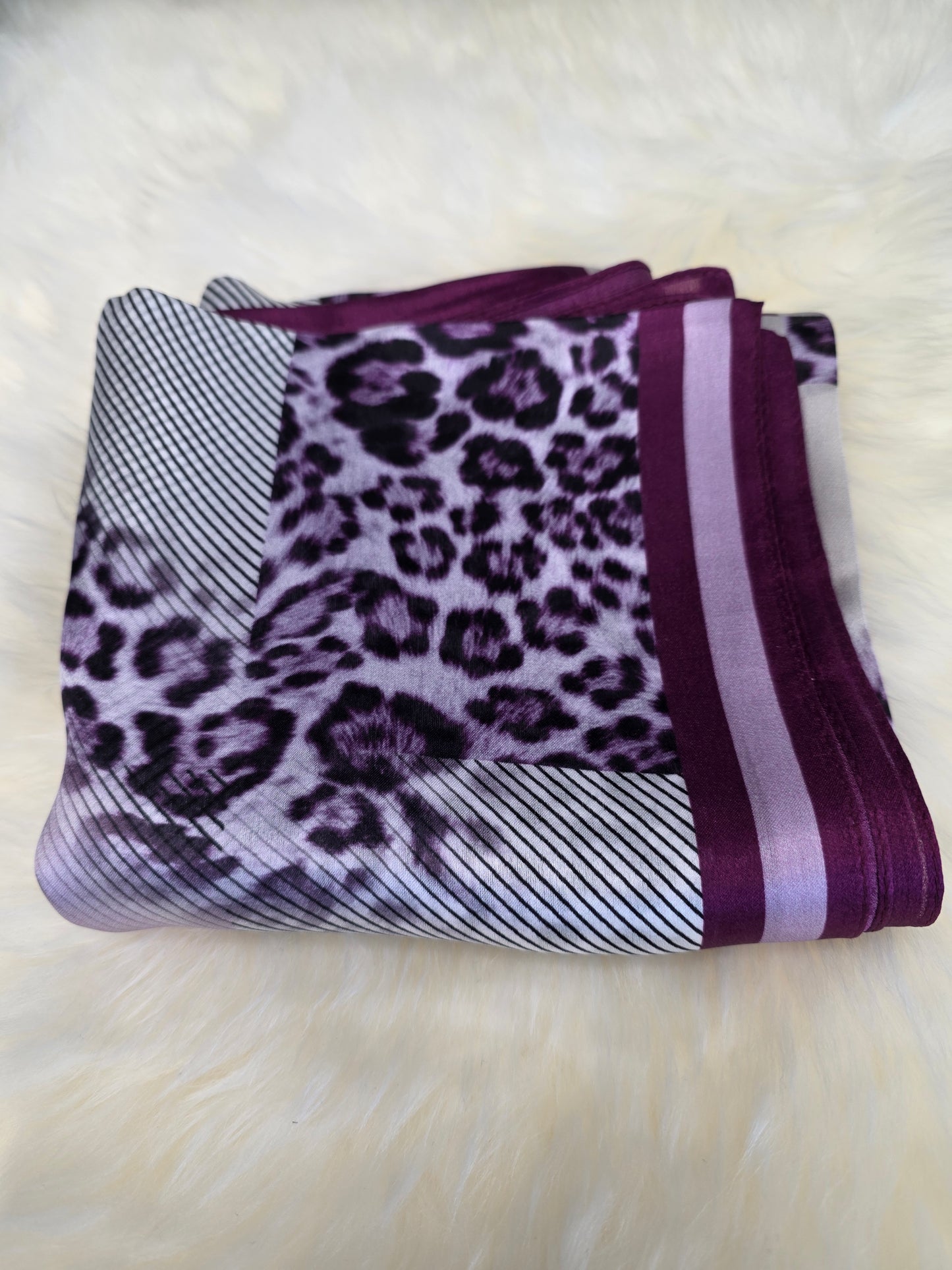 Foulard Soie Premium – Rectangle 170 x 60 cm Gris Mauve