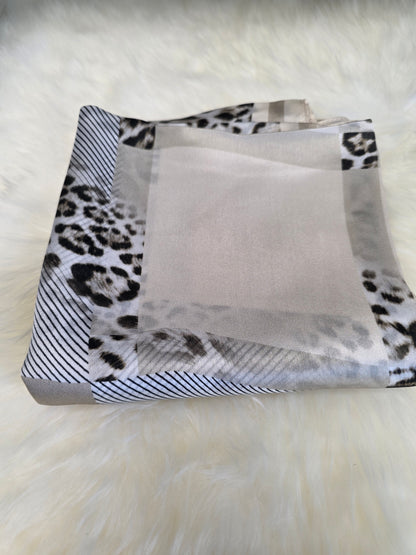 Foulard Soie Premium – Rectangle 170 x 60 cm Taupe