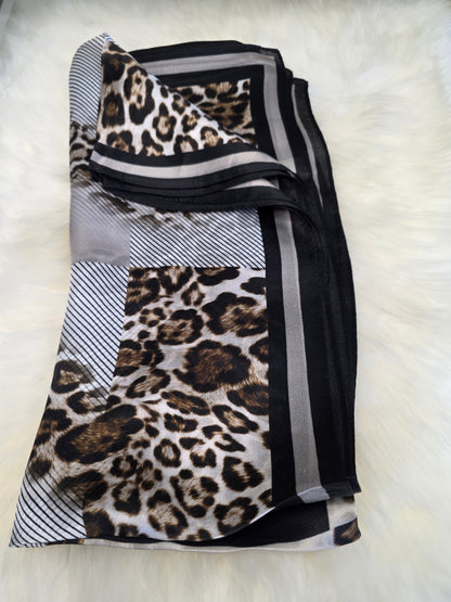 Foulard Soie Premium – Rectangle 170 x 60 cm Brun