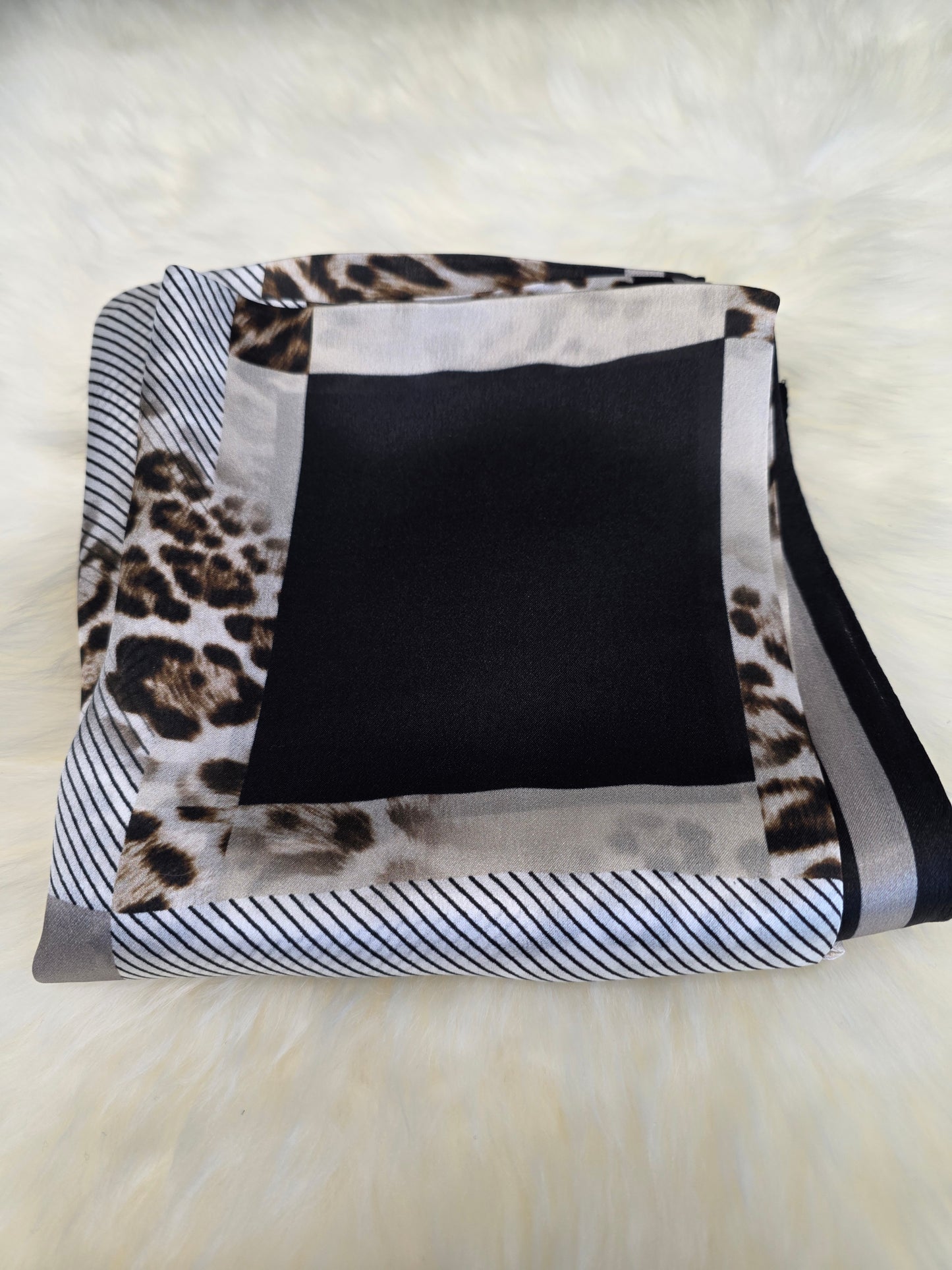 Foulard Soie Premium – Rectangle 170 x 60 cm Brun