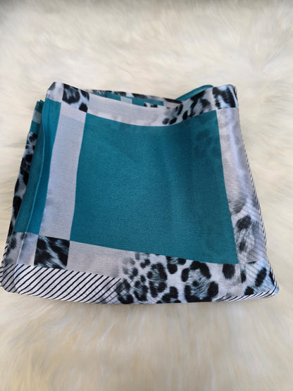 Foulard Soie Premium – Rectangle 170 x 60 cm Vert émeraude