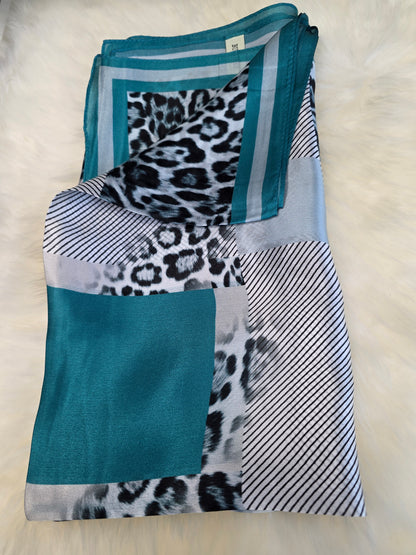 Foulard Soie Premium – Rectangle 170 x 60 cm Vert émeraude