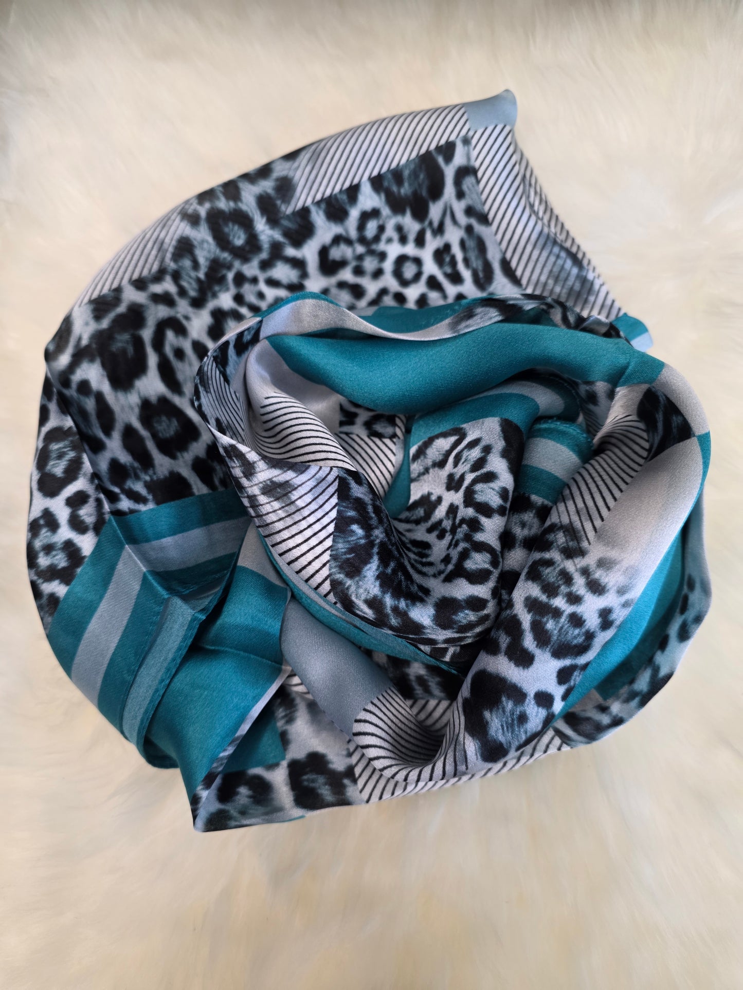 Foulard Soie Premium – Rectangle 170 x 60 cm Vert émeraude