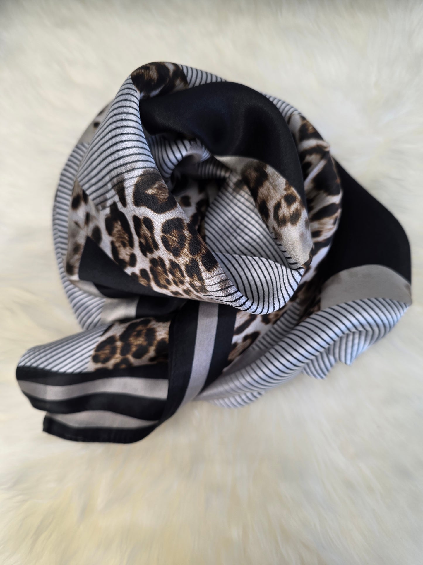 Foulard Soie Premium – Rectangle 170 x 60 cm Brun