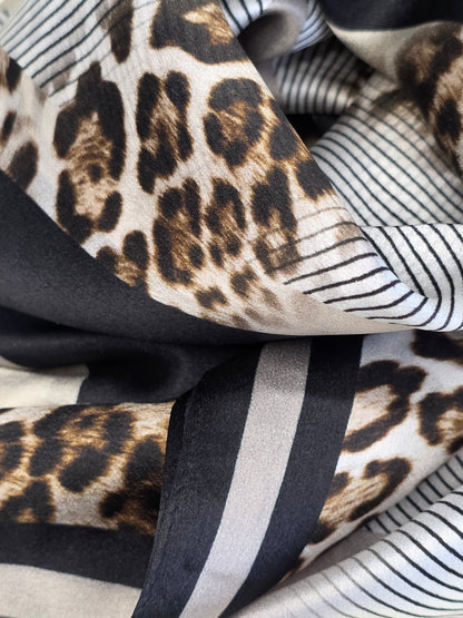 Foulard Soie Premium – Rectangle 170 x 60 cm Brun
